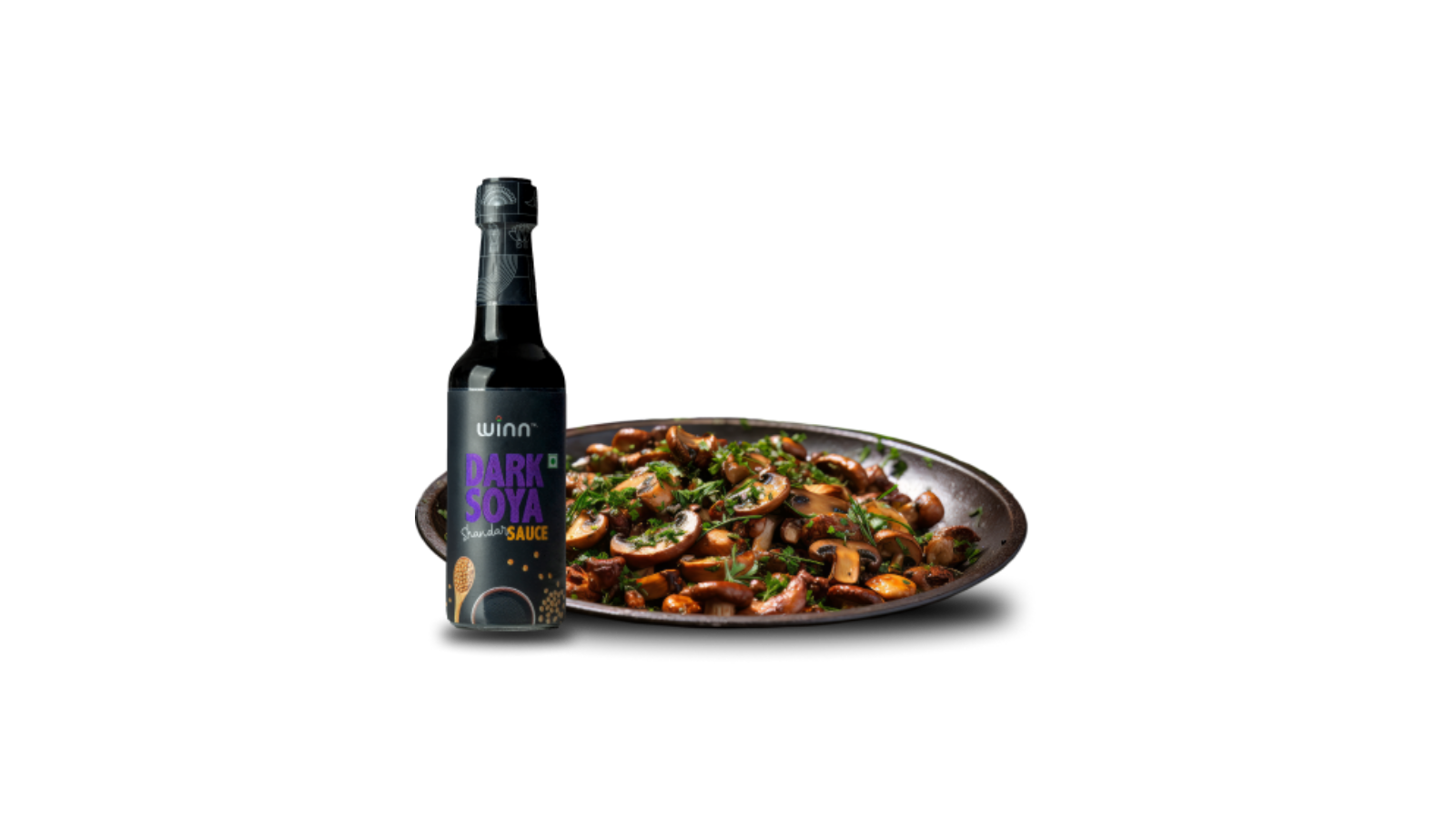 Soya Sauce Glazed Mushrooms