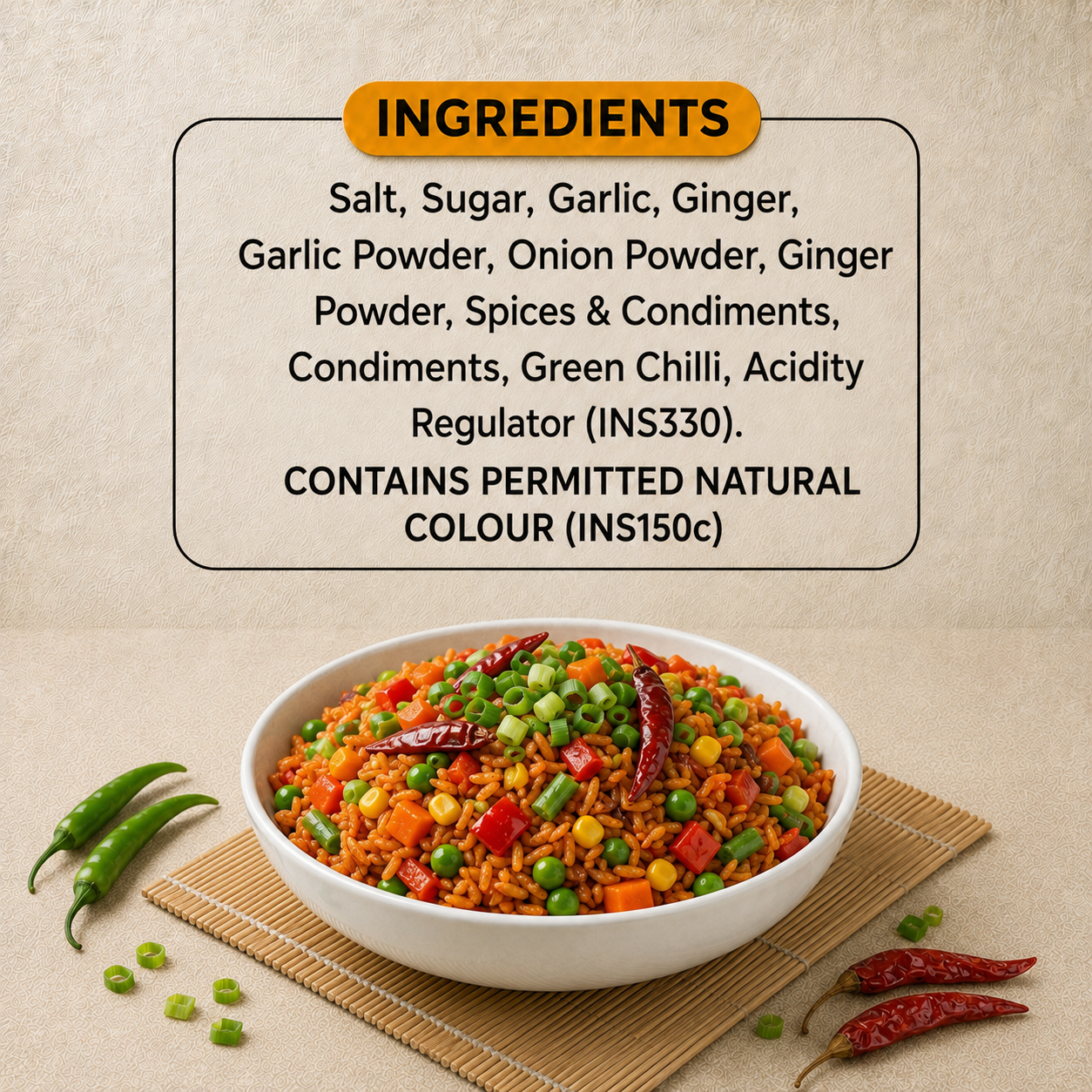 Schezwan Fried Rice Sizzling Masala (20g)