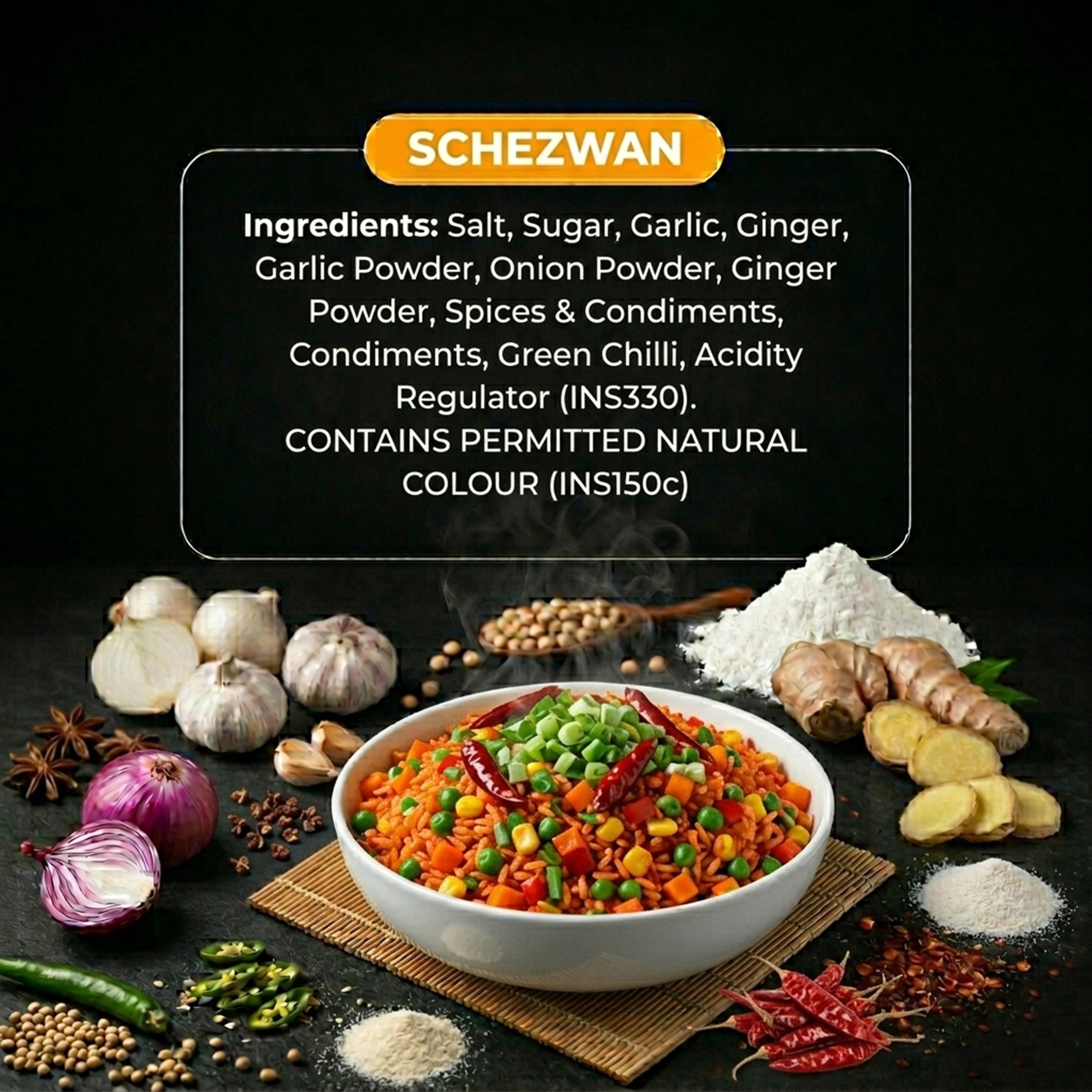 Schezwan Fried Rice Sizzling Masala (20g)