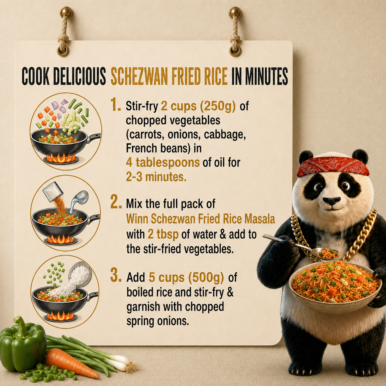 Schezwan Fried Rice Sizzling Masala (20g)