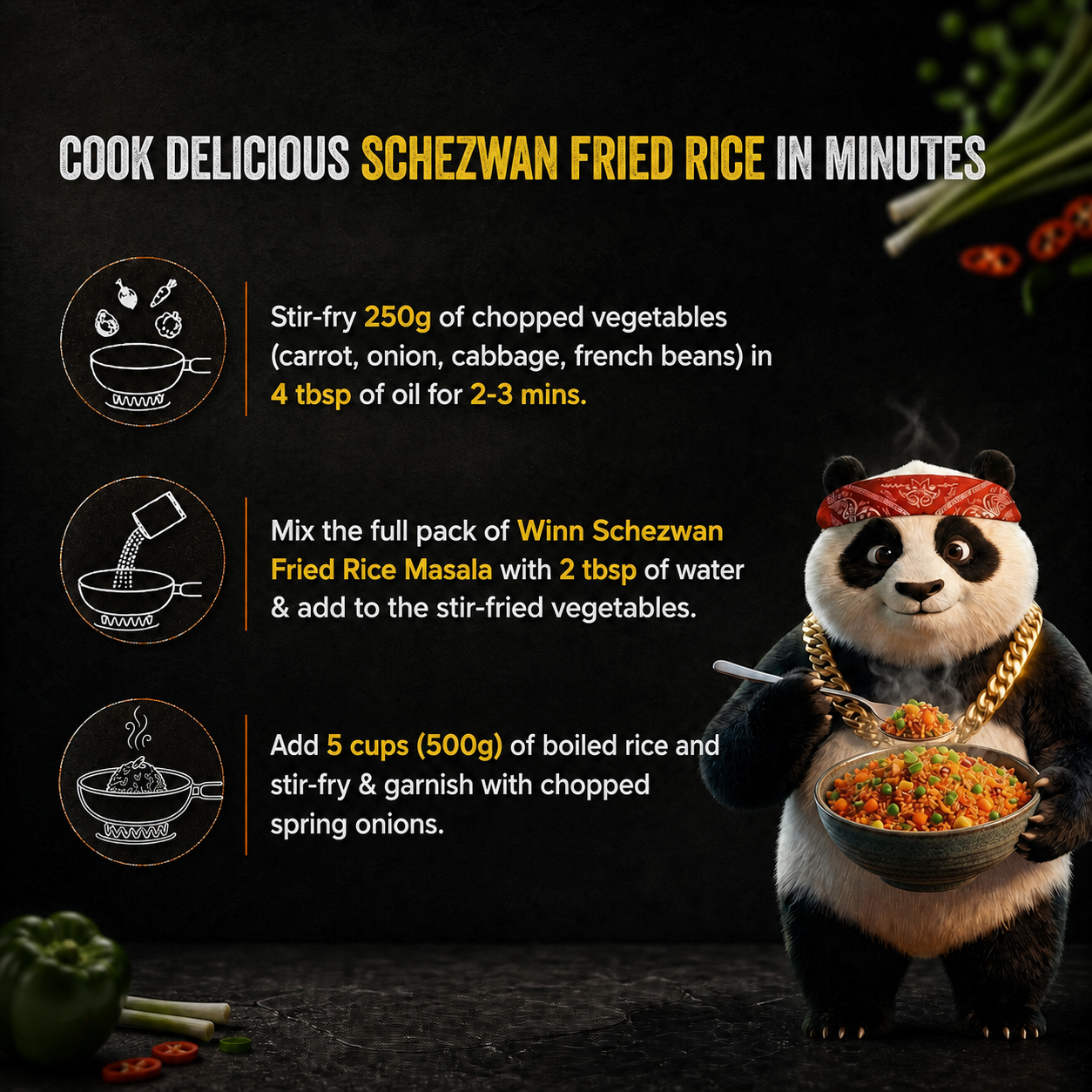 Schezwan Fried Rice Sizzling Masala (20g)