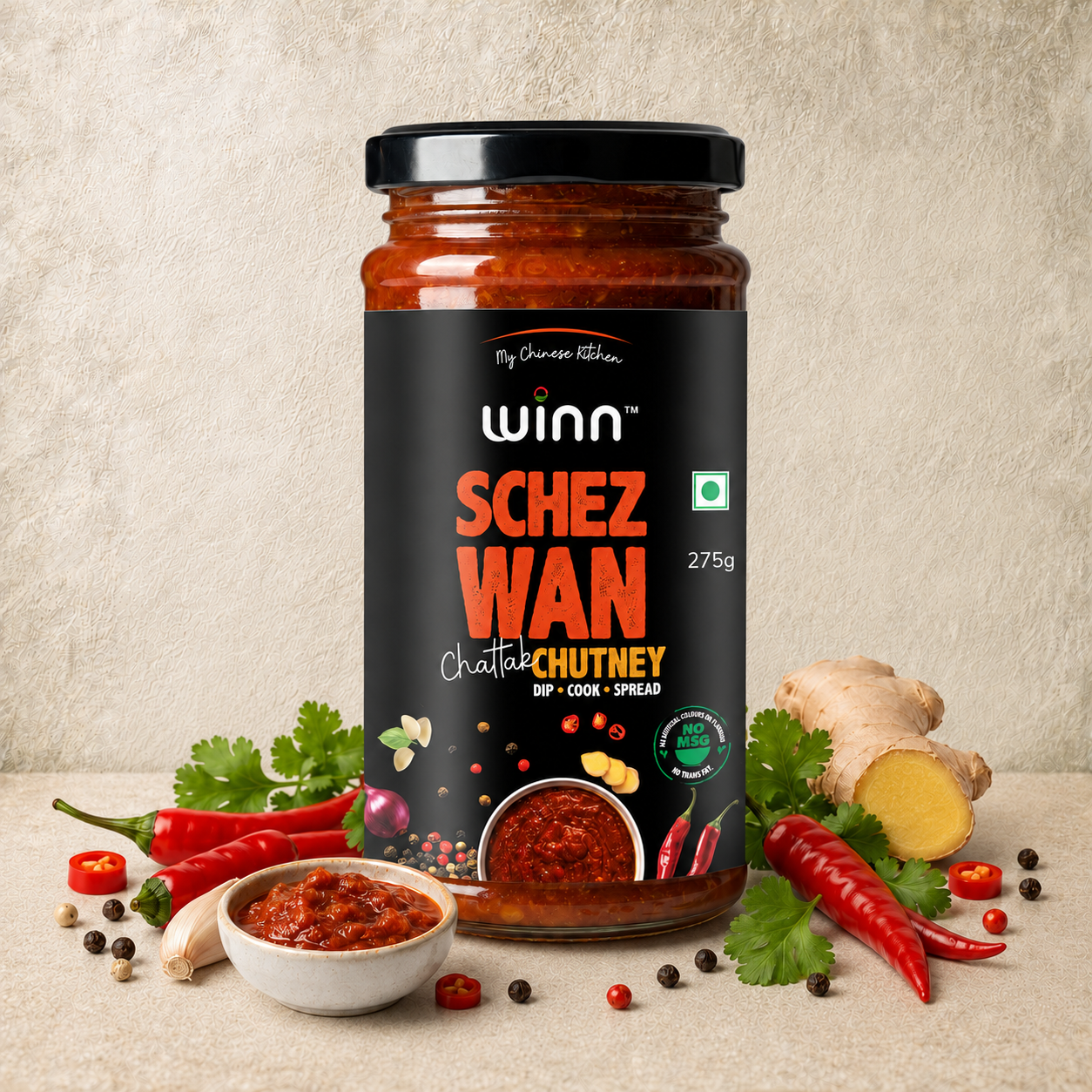 Schezwan Chattak Chutney (275g)