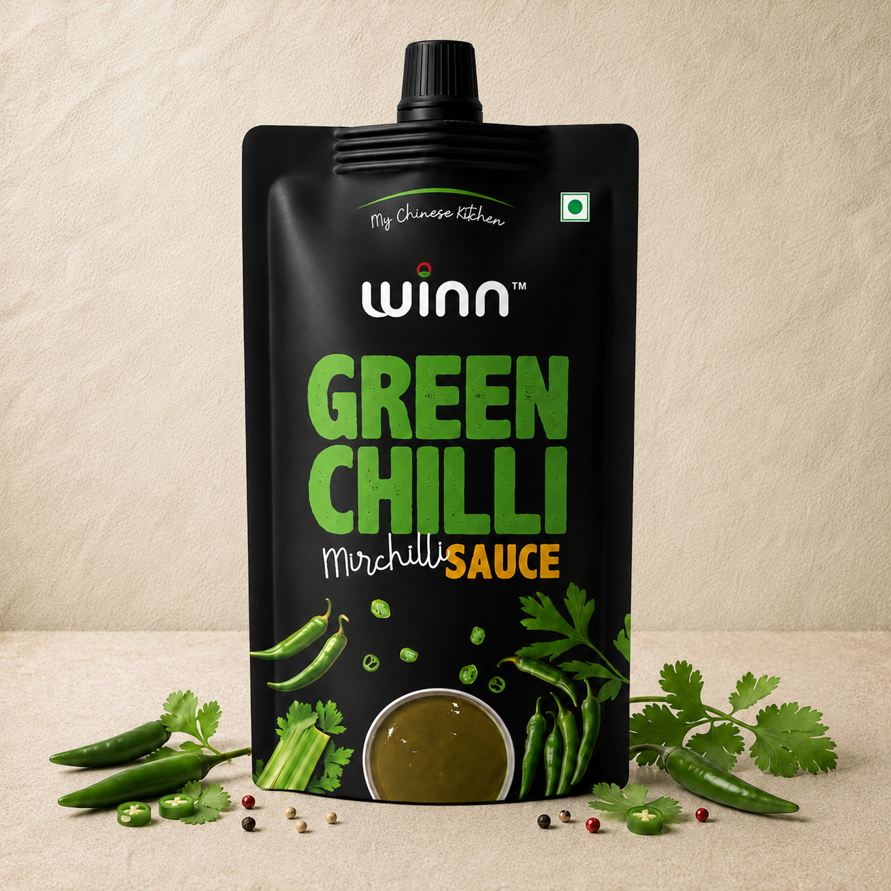 Green Chilli Mirchilli Sauce (90g)