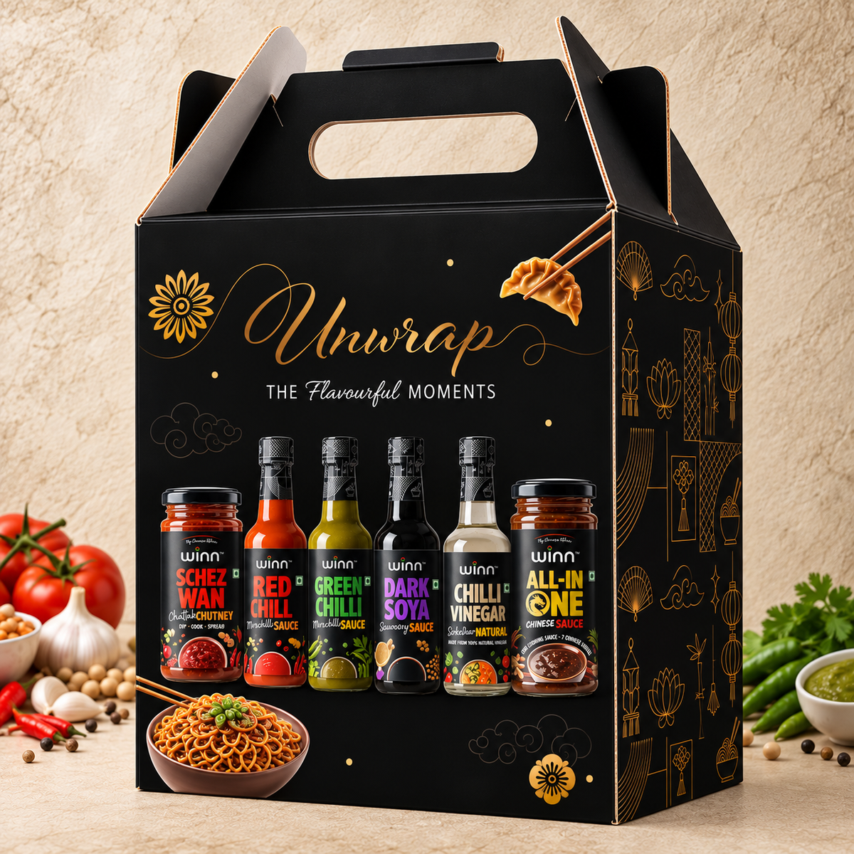 Winn Foods Chinese Sauce gift Box | Chinese Sauce Gift Box | Chinese Sauce kitchen essential | Chinese Sauces combo deals